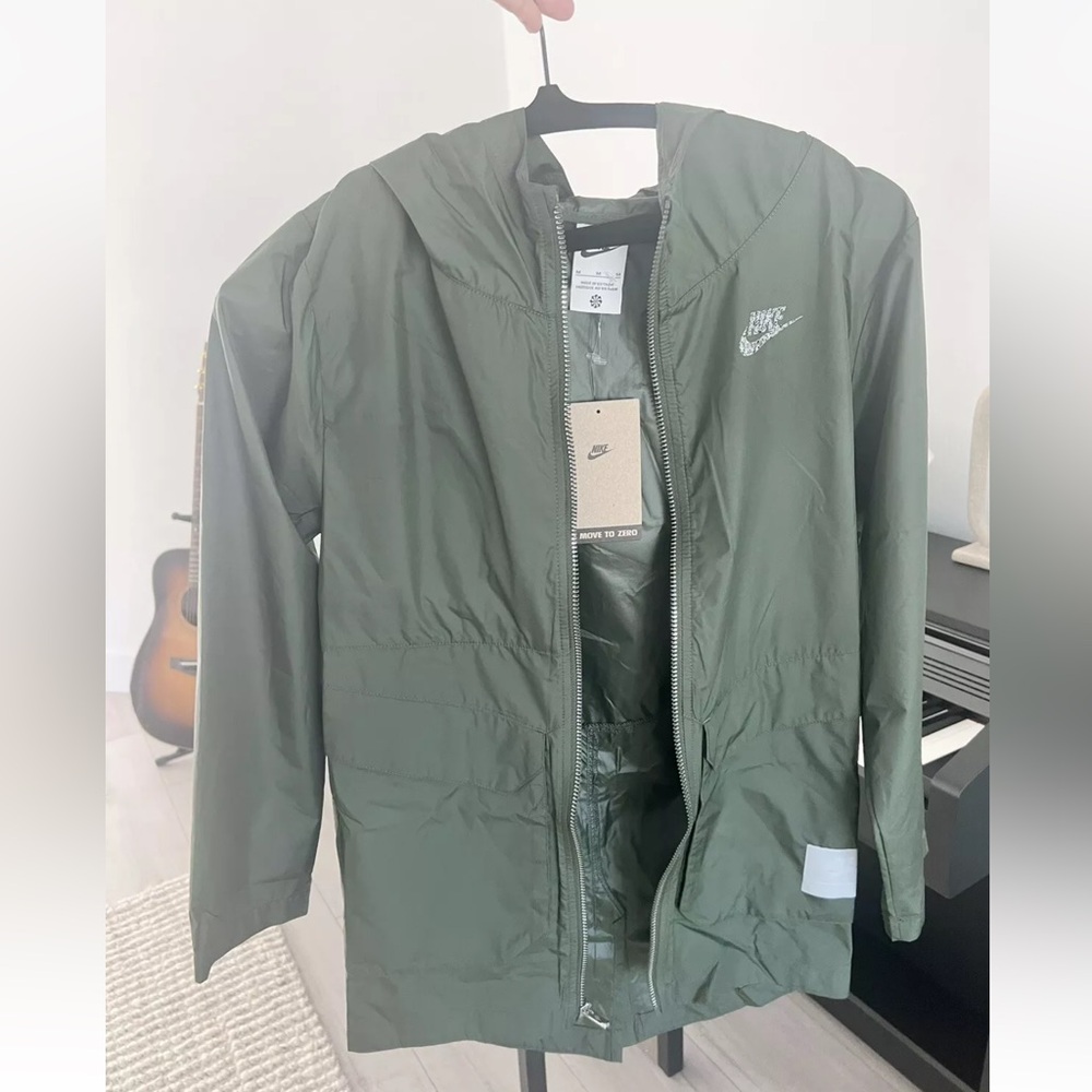 Nike Windbreaker Jacket Youth Boys Green